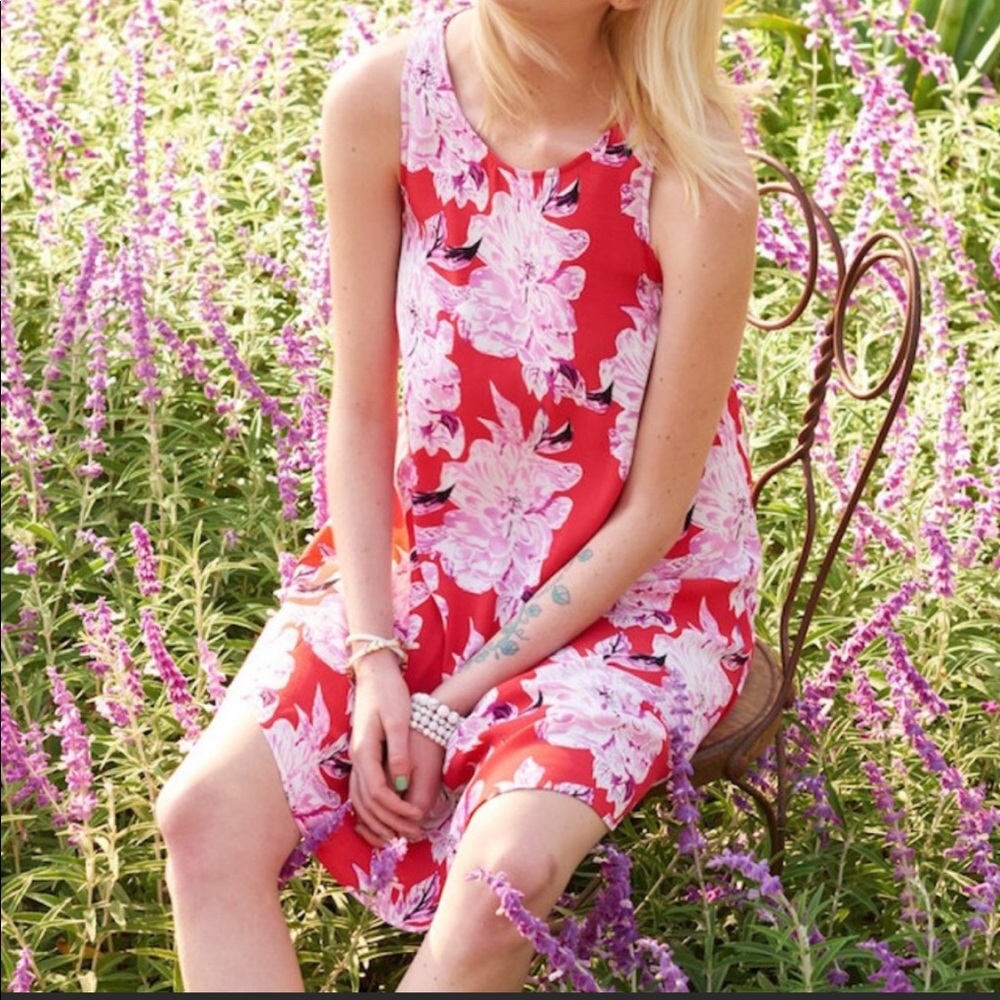 ASTR Floral Racerback Shift Dress - Picture 2 of 8